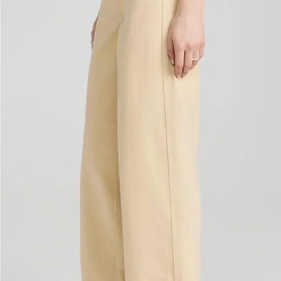 Vince Women's Washed Twill Wide Leg Pants NWT Size 10 - Picture 4 of 9